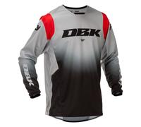 Fly Racing 2026 Motocross Jersey Kinetic Grey Black Red