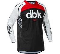Fly Racing Evo DST DBK MX Jersey Black White Red Adult Motocross Off-Road