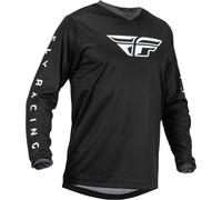 Fly Racing F-16 2023 Motocross Jersey, black-white, size XL for Men