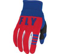 Fly Racing F-16 Youth Motocross Gloves, white-red-blue, size S