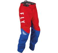 Fly Racing F-16 Youth Motocross Pants, white-red-blue, size M