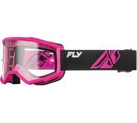 FLY Racing Focus Goggle Black/Pink- Clear Lens, black