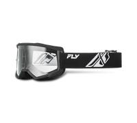 FLY Racing Focus V26 MX Goggles Black/White/Clear Black,White,Clear