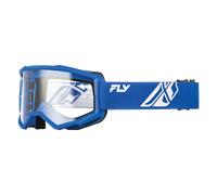 FLY Racing Focus Goggle Blue/White - Clear Lens, white-blue