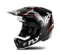 Fly Racing Formula CP DBK Special Edition, motocross helmet M Black/White/Red