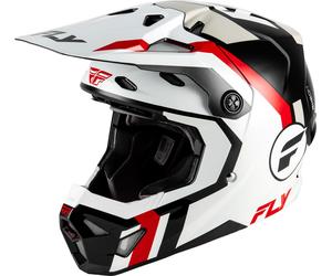 Fly Racing Formula CP Seal, motocross helmet M White/Red/Light Grey/Black