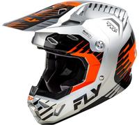 Fly Racing Formula CP Slice, motocross helmet M Silver/Orange/Black