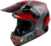 Fly Racing Formula CP Slice, motocross helmet XL Grey/Red/Black