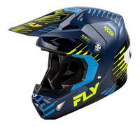 Fly Racing Formula CP Slice MX Helmet Navy Hi Viz White Motocross Off-Road