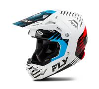 FLY Racing Formula CP Slice MX Helmet White/Red/CyanL White,Red,Cyan