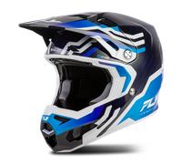 Fly Racing Formula S Carbon Byte, motocross helmet M Carbon/Blue/Dark Blue/White