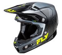 Fly Racing Formula S Carbon MX Helmet Protcol Black Carbon Grey Hi Viz