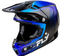 Fly Racing Formula S Carbon Protocol, motocross helmet L Carbon/Black/Blue/Grey