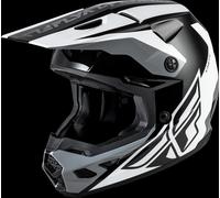FLY Racing Kinetic Crest V26 MX Helmet Black/White/GreyXL Black,White,Grey