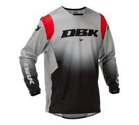 FLY Racing Kinetic DBK V26 MX Jersey Grey/Black/RedXL Grey,Black,Red