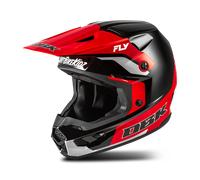 FLY Racing Kinetic DBK V26 MX Helmet Black/Red/GreyL Black,Red,Grey