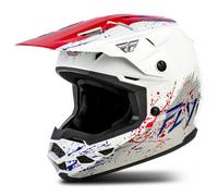 FLY Racing Kinetic Drip V26 Youth MX Helmet Red/White/BlueM Red,White,Blue