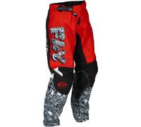 FLY Racing Kinetic Mutant Youth Pants - Red/White/Black, white