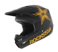 Fly Racing Kinetic MX Helmet Rockstar Matte Black Gold