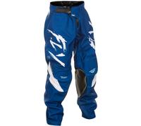 FLY Racing Kinetic Stoke Youth Pants - Navy/White, white