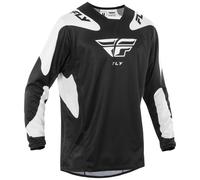 Fly Racing Kinetic SYM Moto Motorcycle Motocross MX Jersey Black / White