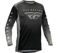 Fly Racing Lite 2023 Motocross Jersey, black-grey, size L for Men