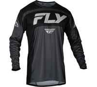 Fly Racing Lite 2024 Motocross Jersey, black-grey, size M