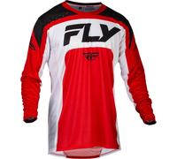 Fly Racing Lite 2024 Motocross Jersey, black-white-red, size XL