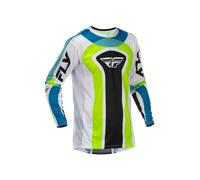 FLY Racing Lite Current Limited Edition V26 MX Jersey White/Lime/BlueS White,Lime,Blue
