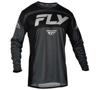 Fly Racing Lite 2024 Motocross Jersey, black-grey, size M