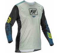 Fly Racing Lite Motocross Jersey, grey-blue, size M for Men