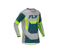 FLY Racing Lite V26 MX Jersey Grey/Lime/TealS Grey,Lime,Teal