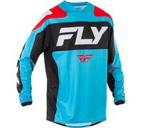 Fly Racing Men's F-16 Jersey (Cyan/Black/White, Medium)