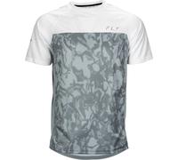 Fly Racing Super D Short Sleeve T-shirt Grey M Men M Light Grey / White Camo