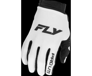 Fly Racing Pro Lite MX Gloves White Black Adult Motocross Off-Road Enduro