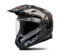 §FLY Racing Trekker Kryptek Conceal MX Helmet Black-Grey-White§