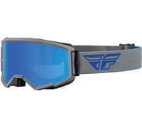 Fly Racing Zone Logo Motocross Goggles, grey/blue