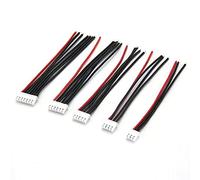 FLY RC 10pcs 15CM JST-XH Connector 2S 3S 4S 5S 6S 2S-6S Lipo Balance Charger Lead Silicone Wire Blance Lead Extension Cable for RC Battery (2pcs Each)