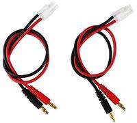FLY RC 2pcs Tamiya Connector Plug to 4mm Banana Plugs Balance Charge Lead Cable for RC Lipo Battery