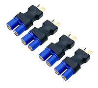 FLY RC 4pcs Deans Style T Male Plug to EC3 Female Connector Plug Adapter for RC Lipo Battery