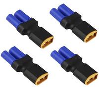 FLY RC 4PCS EC5 Female to XT60 Male Connector EC5 Battery Charger No Wire Adapter for RC Lipo Battery