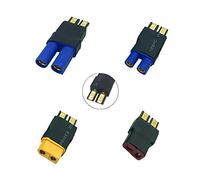 FLY RC 4PCS LiPo Battery Traxxas Trx Male to EC3 / Deans T / XT60 / EC5 Female Wireless Connector Adapter for RC LiPo Battery ESC