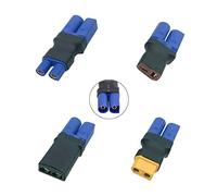 FLY RC 4pcs Male EC5 to Deans T / EC3 /Traxxas/XT60 Female Wireless Connector Converter Adapter for RC Lipo NiMH Battery Charger ESC