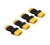 FLY RC 4PCS XT60 to XT90 Adapter XT60 Male to XT90 Female Connector Adapters No Wires RC LiPo Battery Connectors