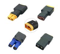 FLY RC 4PCS XT90 Male to EC5 / Deans T / XT60 / Traxxas trx plug Wireless Connector Converter Adapter for RC Lipo NiMH Battery Charger ESC