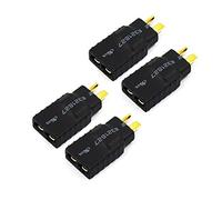 FLY RC Deans T Plug Male to Traxxas Female Connector Adapter No wires RC Battery Connectors for Traxxas Car RC FPV Drone Car Lipo NiMH Battery Charger ESC (4PCS)