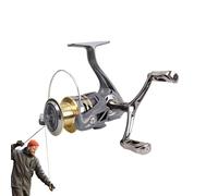 Fly Reel - 5.2 1 Gear Ratio Saltwater Fishing Reel - Double Knee Lever Resistant 50 kg Maximum Braking Resistance for Freshwater Ice Fishing and Near Coast Trout