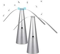 Fly Repellents Fan, 2pieces Fly Fans For Tables, FlyDete-rrent Indoor USB Rechargeable, Away From Your Food, Keeping Your Food Clean For Patio, Restaurant, Picnic