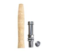 Fly Rod Handle | Lightweight Non-Slip Universal Metal Handle | Rod Building Accessories - For Coast, Lake, Pond, Sea, Freshwater, Saltwater, Dock, River,