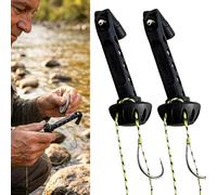 Fly Roost Magnetic Fly Threader, Fishing Accessories Tool for Easy Hook Threading, Magnetic Fishing Hook Holder, Fly Fishing Accessories for Small & Large Hooks (2PCS)
